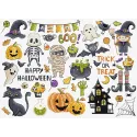 Kit point de croix "Halloween Sampler" 38x27m SLETIL8225