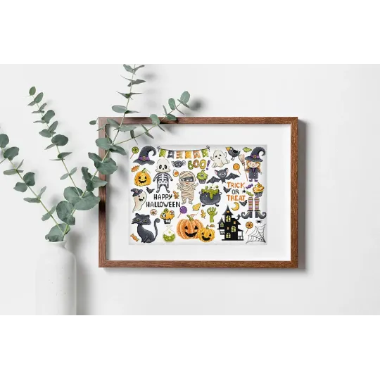 Набор для вышивания крестиком "Halloween Sampler" 38x27см SLETIL8225