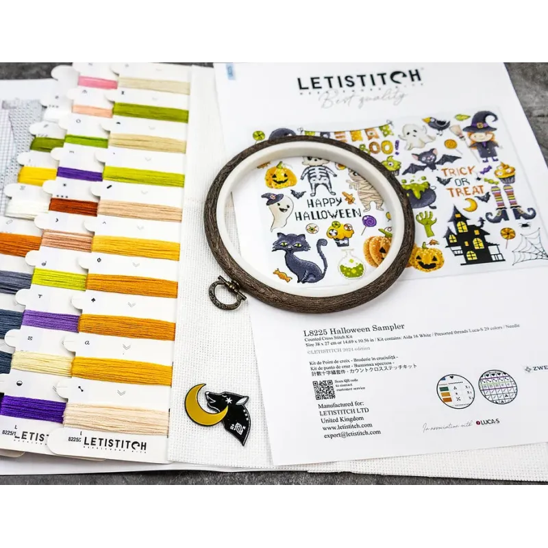 Kreuzstich-Set "Halloween Sampler" 38x27m SLETIL8225