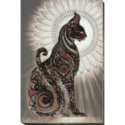Main Bead Embroidery Kit Bast in the night (Deco Scenes) 31x47 cm AAB-695