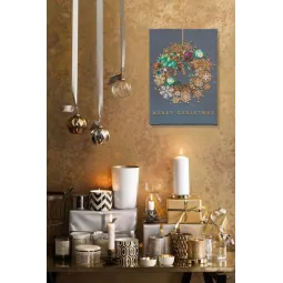 Main Bead Embroidery Kit New year wreath (Winter tale) AAB-828
