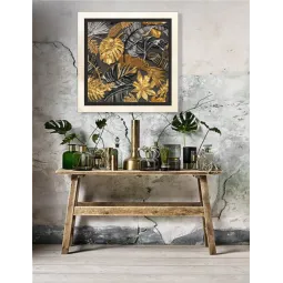 Kit de broderie de perles principal Tropiques dorés (Scènes déco) AAB-795