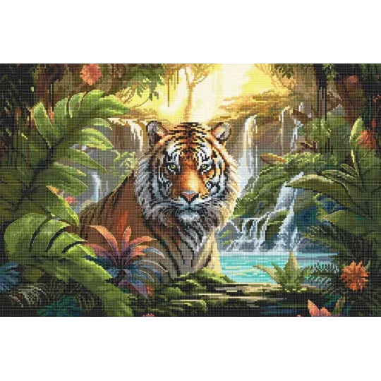 Набор для вышивания крестом Waterfall Rest 40x27cm SLETIL9900