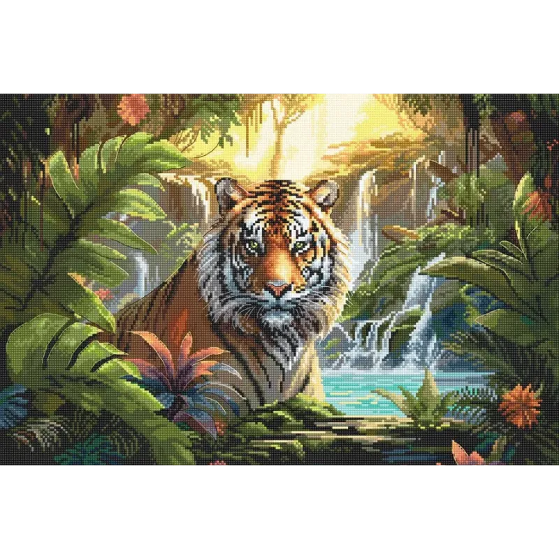 Kreuzstich-Set Wasserfall Rest 40x27cm SLETIL9900