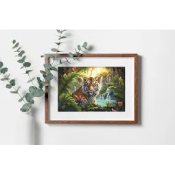 Kit de point de croix Waterfall Rest 40x27cm SLETIL9900