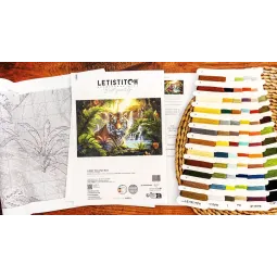 Набор для вышивания крестом Waterfall Rest 40x27cm SLETIL9900