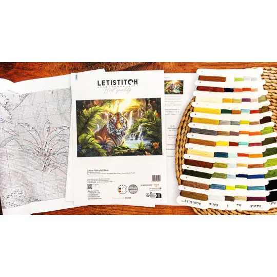 Набор для вышивания крестом Waterfall Rest 40x27cm SLETIL9900