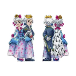 Kryželiu siuvinėjimo rinkinys „Princas ir princesė“ SR-1148
