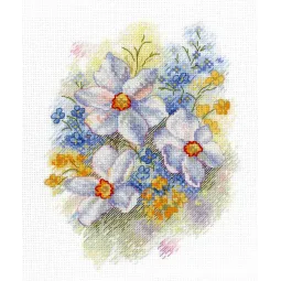 Cross stitch kit "Floral compliment" SNV-822