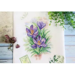 Cross stitch kit "Bright crocuses" SNV-821