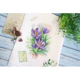 Kreuzstich-Set "Helle Krokusse" SNV-821