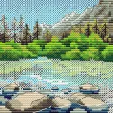 Cross Stitch Kit "Mountain Lake" SM-996