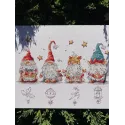 Cross stitch kit "Christmas gnomes" SANR-55