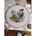 Cross stitch kit "Embroiderer grandmothers" SANB-23