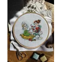 Cross stitch kit "Embroiderer grandmothers" SANB-23