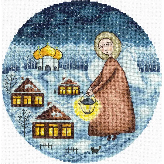 Cross stitch kit Christmas Angel SANA-08