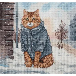 Cross stitch kit PANNA "March cat" PJ-7500