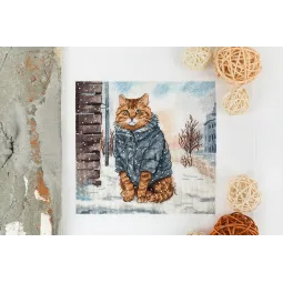 Kit de point de croix PANNA "Chat de mars" PJ-7500