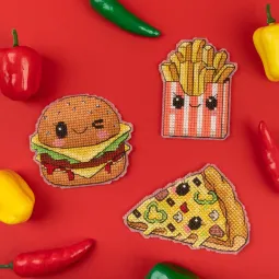 Kreuzstich-Set KLART "Goodies (Kühlschrankmagnete)" KL8-555