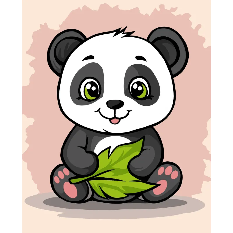 2024Kit de peinture par numéros "Panda mignon" 16,5x13 cm MINI305