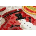 Mini Bead embroidery kit - Holiday trivia 15x15 cm AAM-201