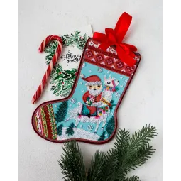 Pagrindinis rinkinys siuvinėjimui karoliukais Aš tikiu pasakomis (Žiemos pasaka) 20x30 cm AABE-004