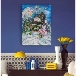 Набор для вышивки бисером Главная Новогодняя ночь (Зимняя сказка) 26x35 см AAB-650