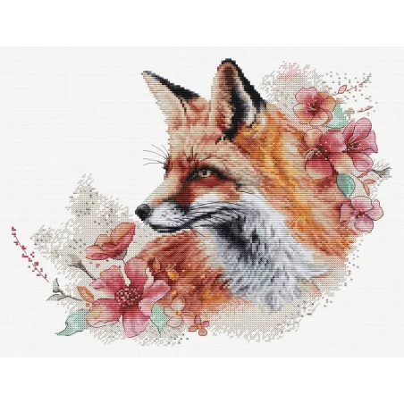 Kit de point de croix "Le renard rusé" 30 x 22 cm SBM3020