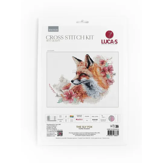 Kit de point de croix "Le renard rusé" 30 x 22 cm SBM3020