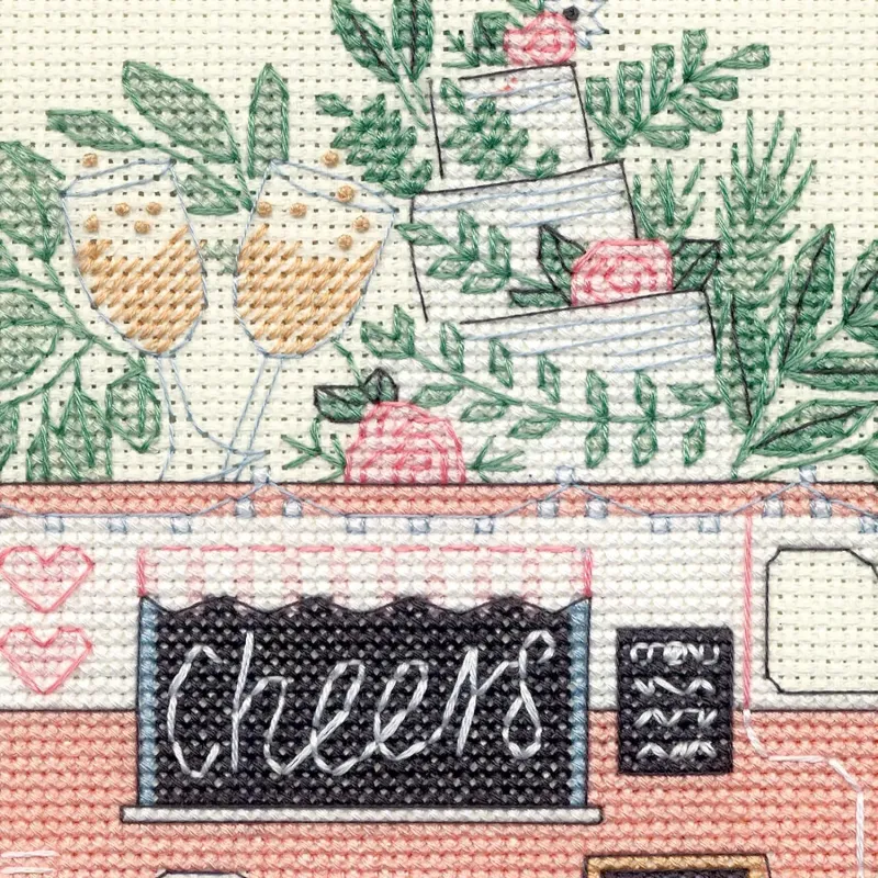 Cross Stitch Kit Wedding Cheers D70-65233