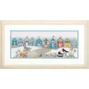 Cross Stitch Kit Beach Huts D70-35446