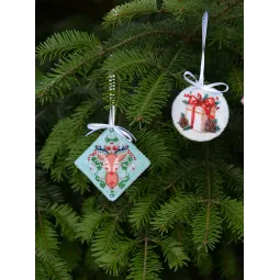 Kit de décoration Cadeau du Nouvel An (Conte d'hiver) 13.2x6.6 cm AABT-034