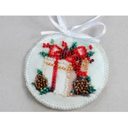 Kit de décoration Cadeau du Nouvel An (Conte d'hiver) 13.2x6.6 cm AABT-034