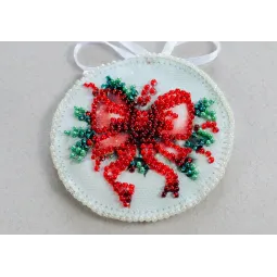 Dekoravimo rinkinys Naujųjų metų dovana (Žiemos pasaka) 13.2x6.6 cm AABT-034