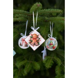 Kit de décoration Pâtisserie de Noël (Conte d’hiver) 13,2x6,6 cm AABT-033