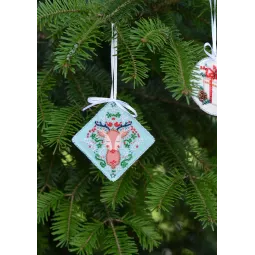 Набор для декора Рождественское настроение (Зимняя сказка) 13.2x6.6 см AABT-029