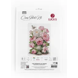 Kit de point de croix "La Romance des Roses" 28x37cm SB7040