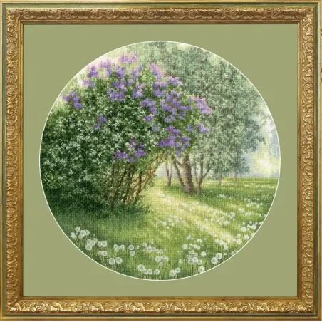 Cross stitch kit "Blooming lilac" 31.7x31.7 cm S/VM043