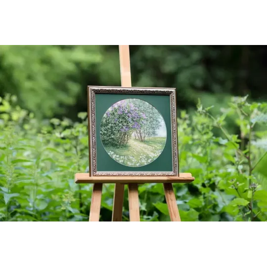 Cross stitch kit "Blooming lilac" 31.7x31.7 cm S/VM043