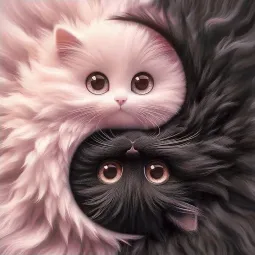 Diamond Painting Set "Yin Yang" 20x20 cm WD3201