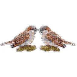 Kreuzstich-Set "Süßer kleiner Spatz" SR-947