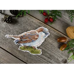 Cross stitch kit "Sweet little sparrow" SR-947