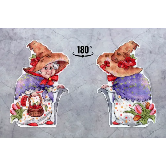 Kit de point de croix "Tante aux Roses" SR-1145