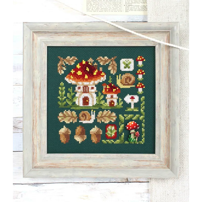 Kreuzstich-Set "Mini Sampler. Fliegenpilzhaus" SNV-944