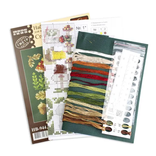 Kreuzstich-Set "Mini Sampler. Fliegenpilzhaus" SNV-944