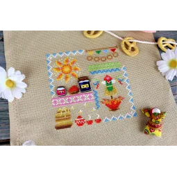 Cross stitch kit "Mini Sampler. Pancake Week" SNV-943