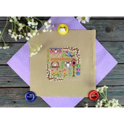 Kryželiu siuvinėjimo rinkinys "Mini Sampler. Velykų magija" SNV-941