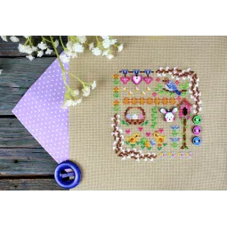 Kryželiu siuvinėjimo rinkinys "Mini Sampler. Velykų magija" SNV-941