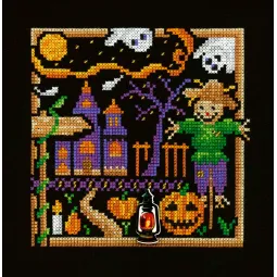 Kryželiu siuvinėjimo rinkinys "Mini Sampler. Halloween" SNV-940