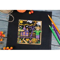 Kryželiu siuvinėjimo rinkinys "Mini Sampler. Halloween" SNV-940